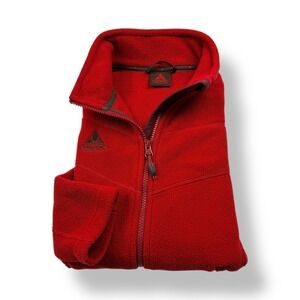 Vaude Polartec Classic Fleece Jacket Red Full Zip Women's Size Small Outdoor